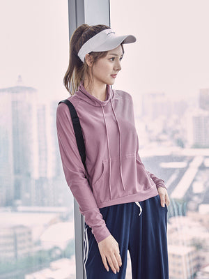 NEW Women's clothes short coat jacket gym clothes fitness sports comfortable wild breathable