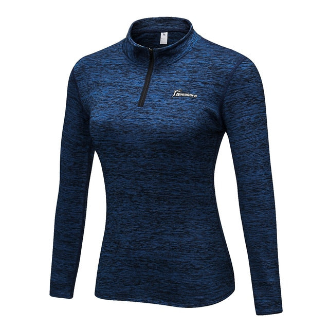 Winter Fleece Mandalin Collar Running Jacket Yoga Shirt Fitness Long Sleeve Neckwear Gym Training Elastic Tight Sweatshirt