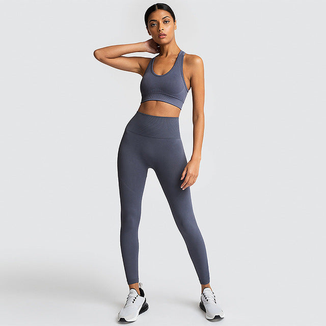 Women Yoga Sets Breathable Solid Vest +Leggings Pants Fitness Running Clothes Sexy Gym Top Sportswear Tights Tracksuit,ZF221
