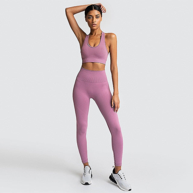 Women Yoga Sets Breathable Solid Vest +Leggings Pants Fitness Running Clothes Sexy Gym Top Sportswear Tights Tracksuit,ZF221