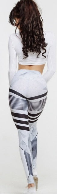 Women Digital Printing Leggings Workout Leggings High Waist