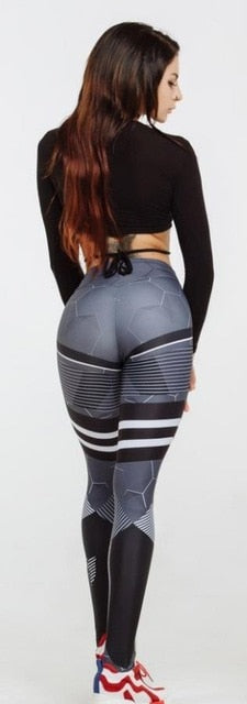 Women Digital Printing Leggings Workout Leggings High Waist