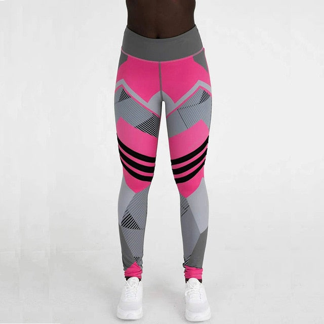 Women Digital Printing Leggings Workout Leggings High Waist